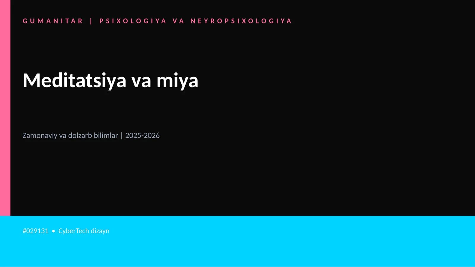 Meditatsiya va miya