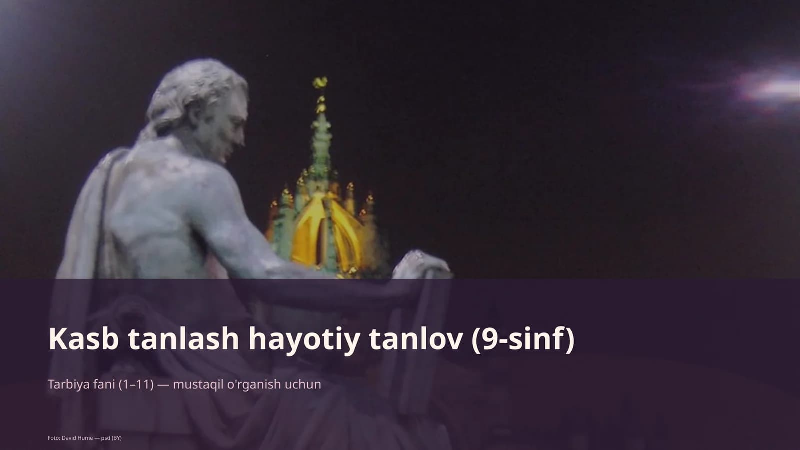 Kasb tanlash hayotiy tanlov (9-sinf)
