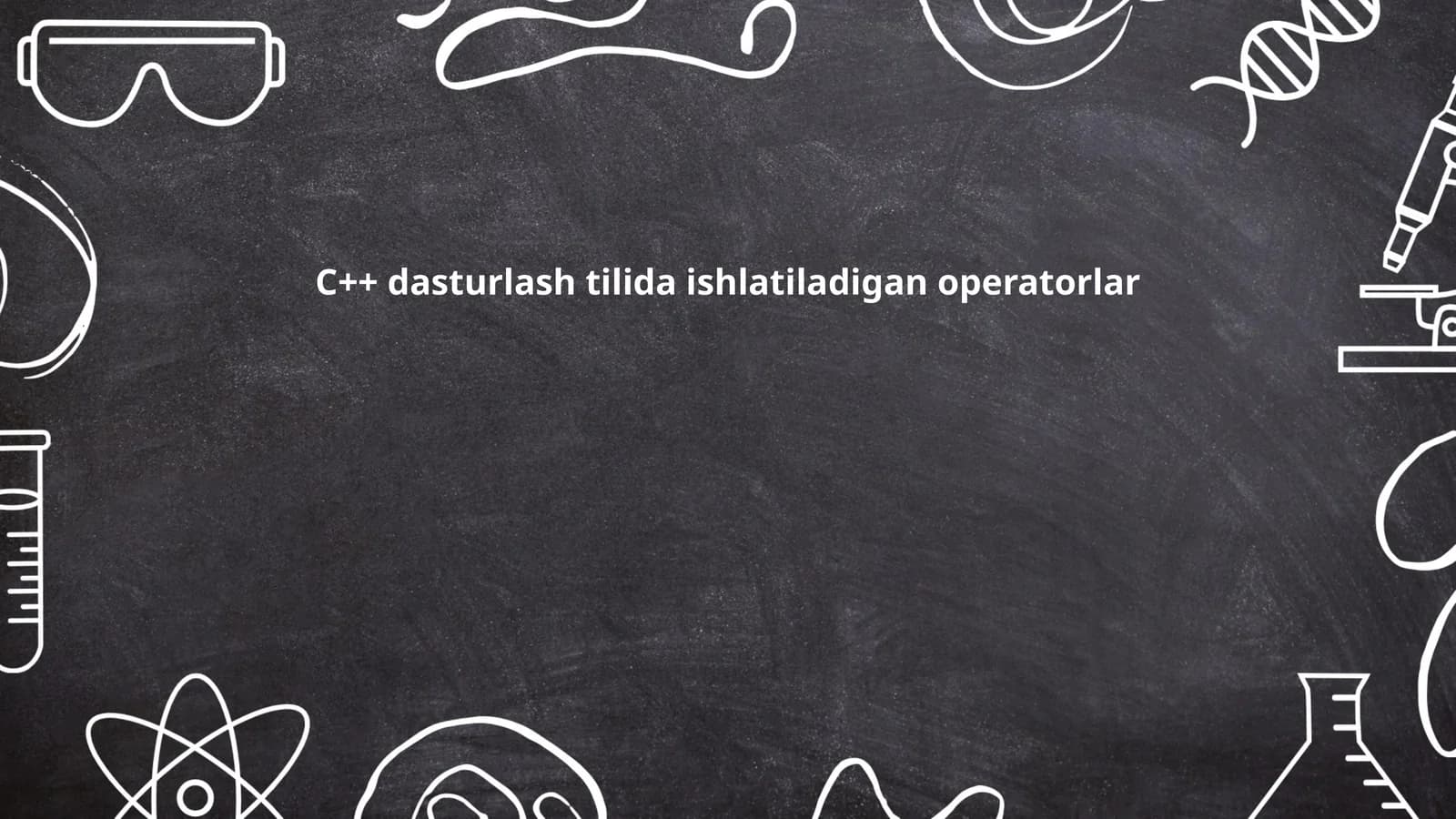 Arifmetik operatorlar