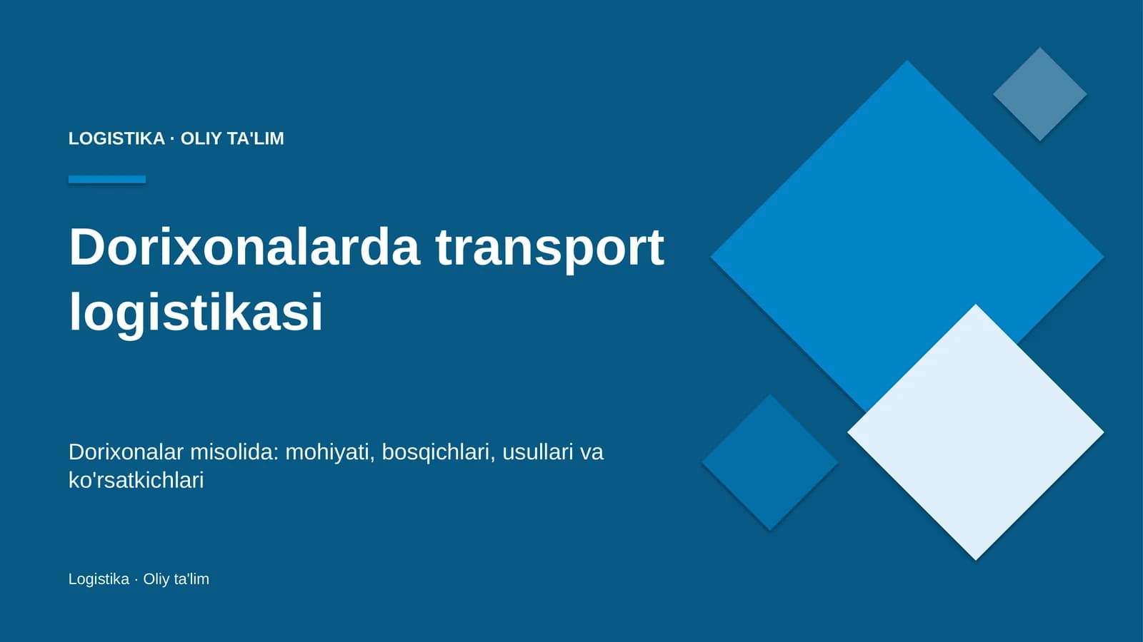 Dorixonalar misolida: mohiyati, bosqichlari, usullari va ko'rsatkichlari