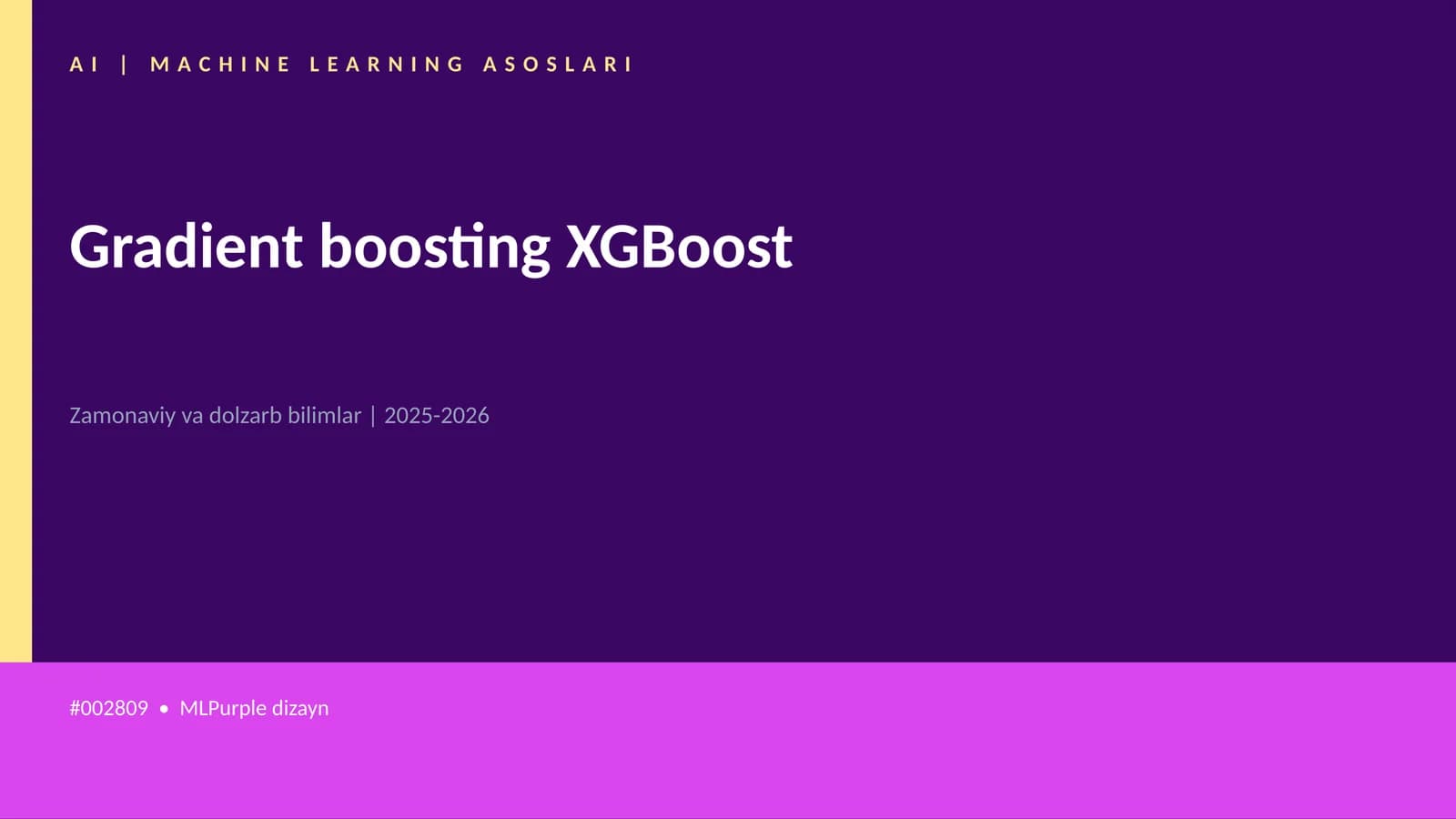 Gradient boosting XGBoost