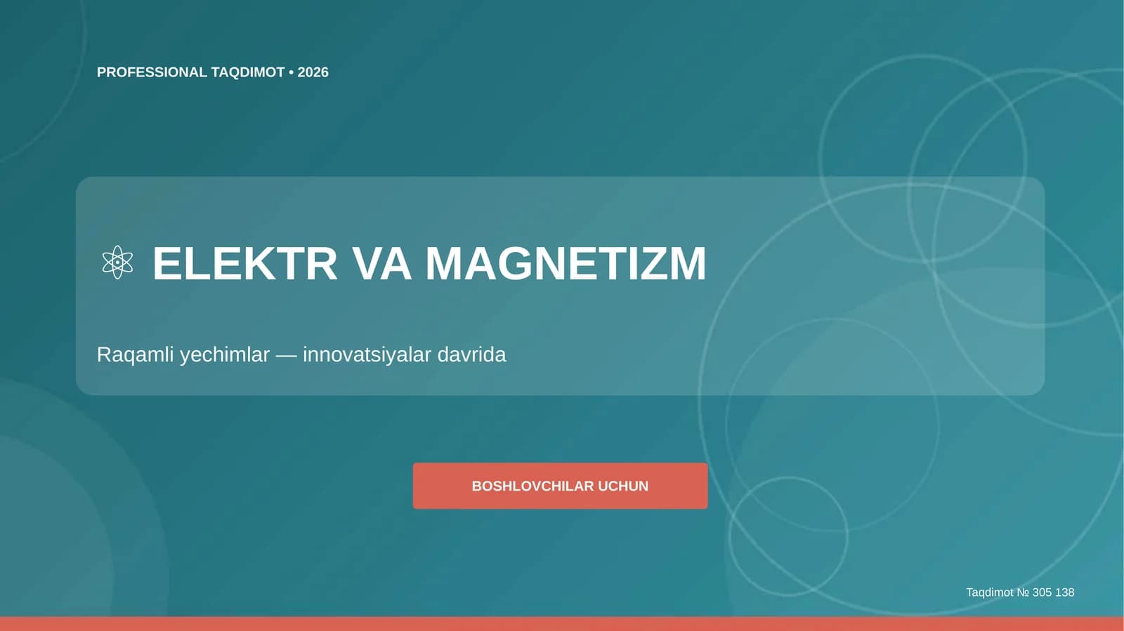 ELEKTR VA MAGNETIZM