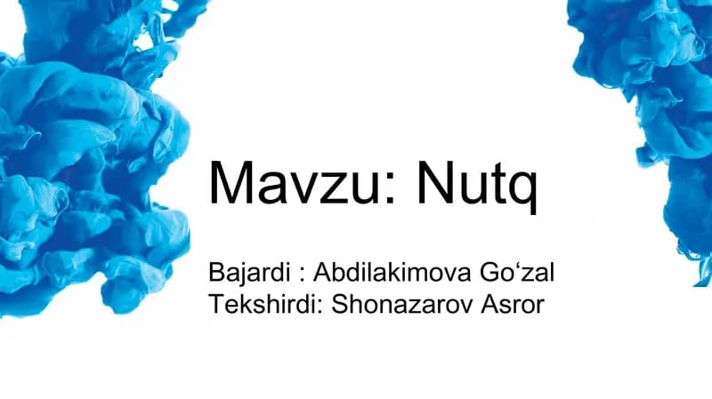 Nutq