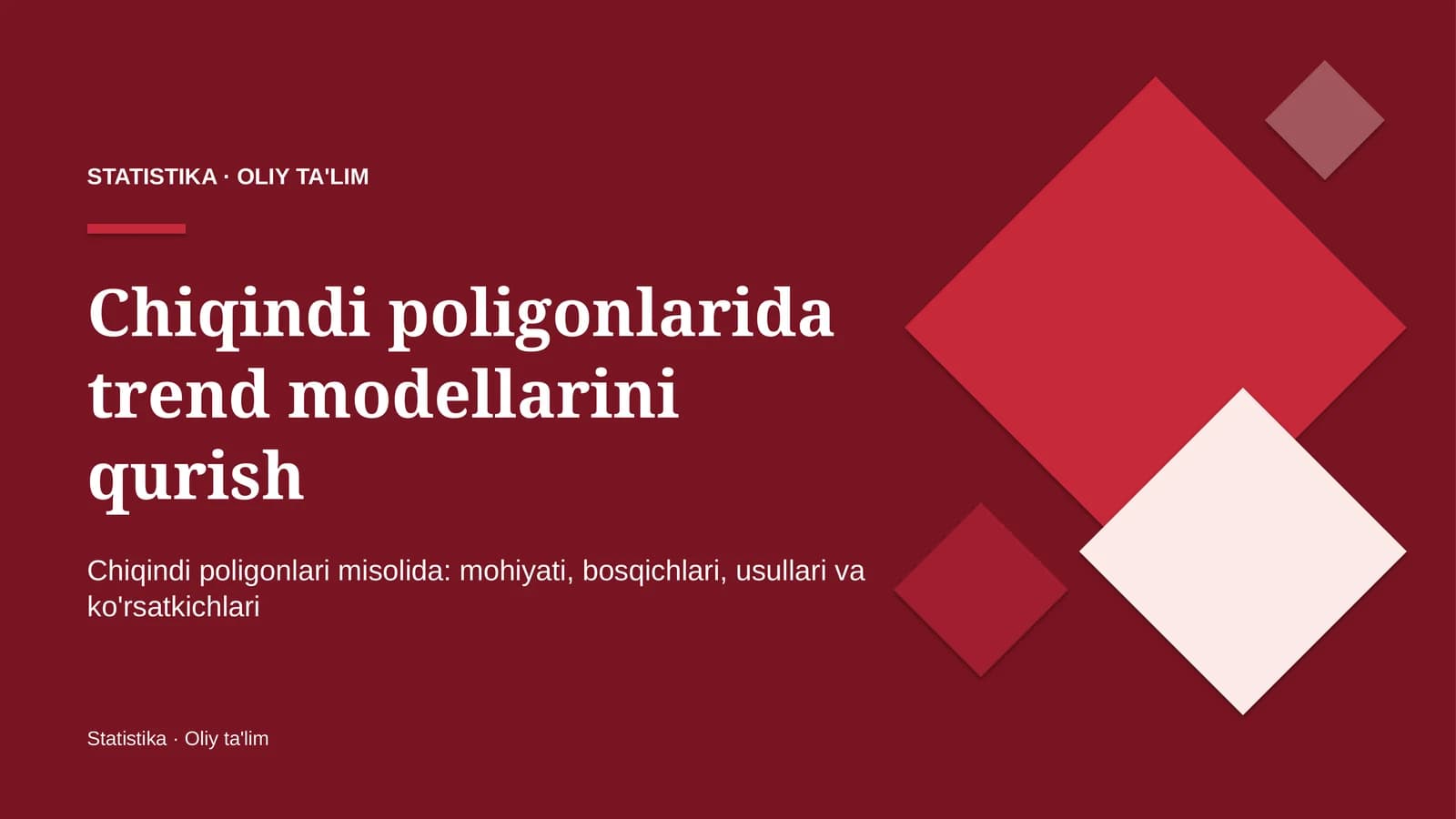 Mohiyati, bosqichlari, usullari va ko'rsatkichlari