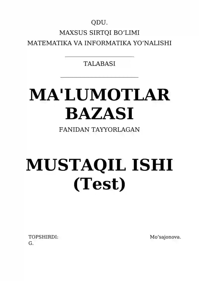 test