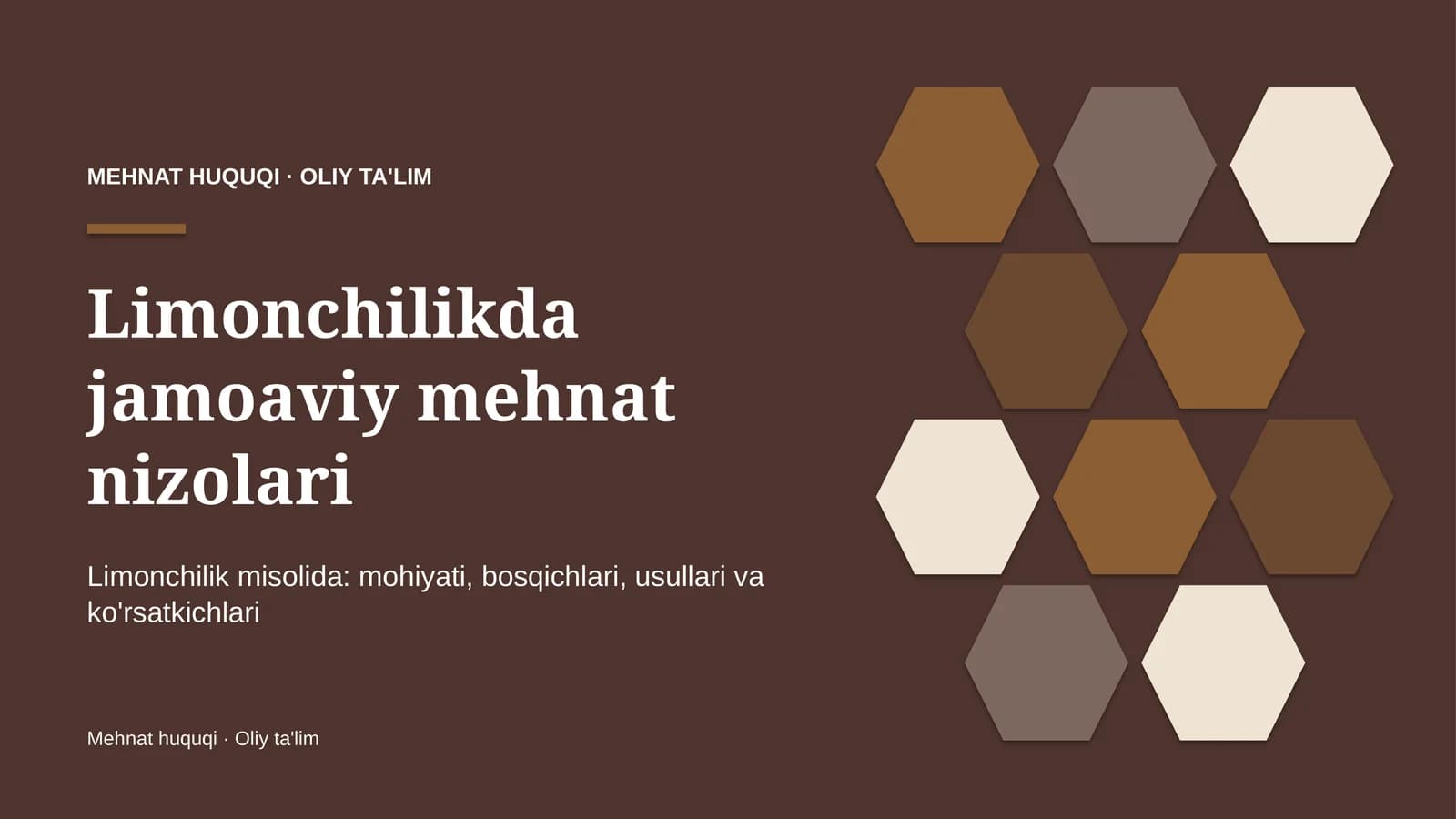 Limonchilikda jamoaviy mehnat nizolari
