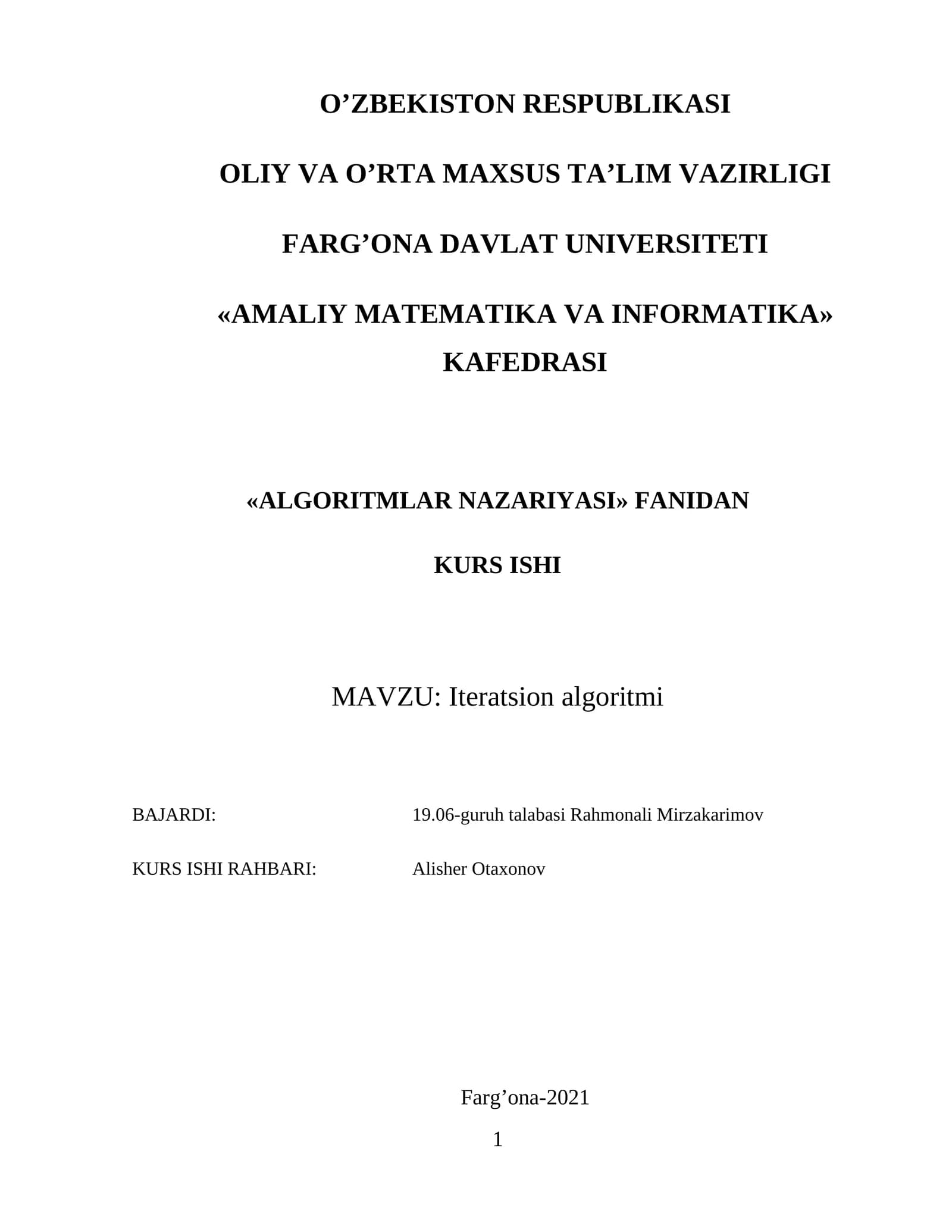 Iteratsion algoritmi