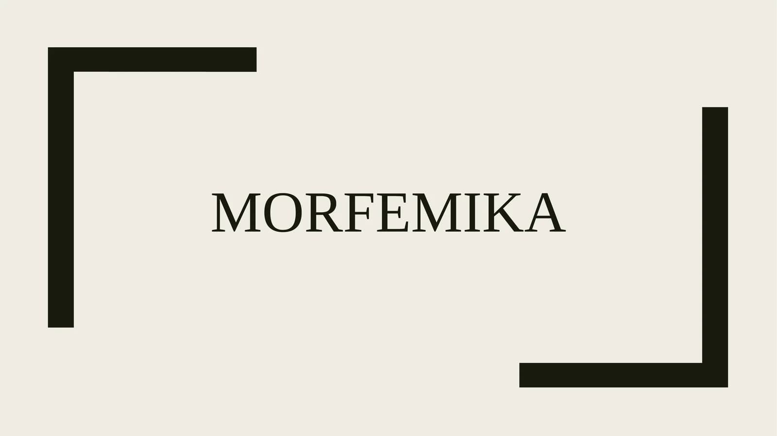 Morfemika