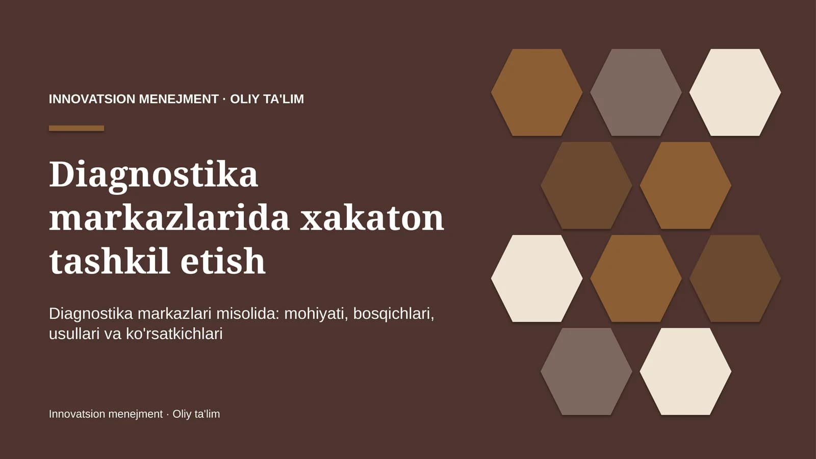 Diagnostika markazlarida xakaton tashkil etish
