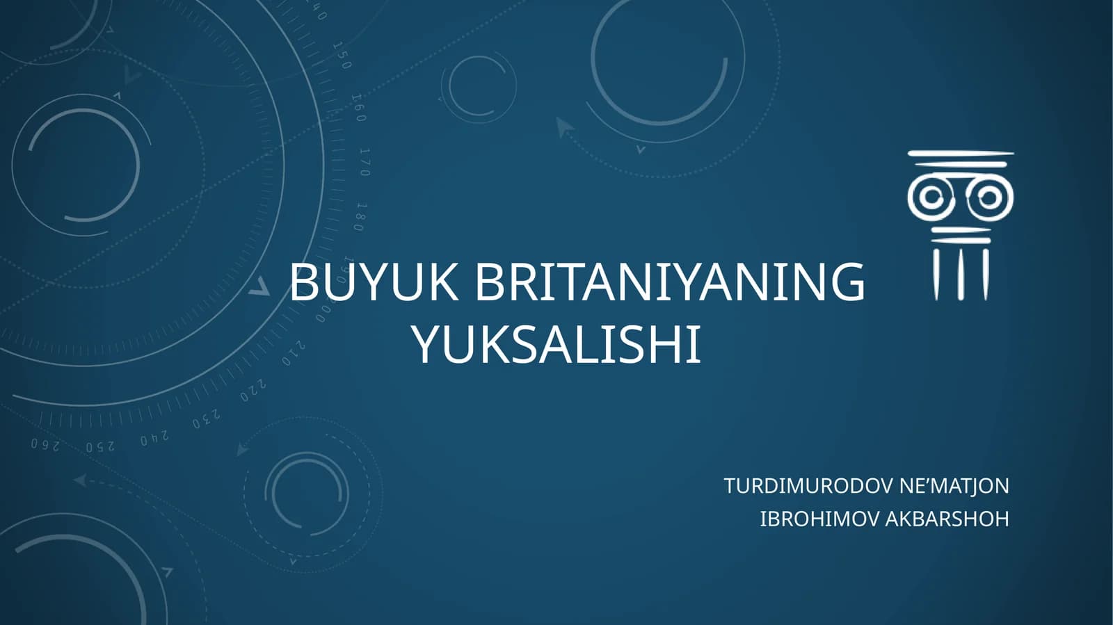 BUYUK BRITANIYANING YUKSALISHI