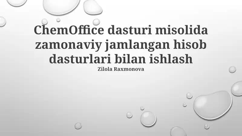 ChemOffice dasturi