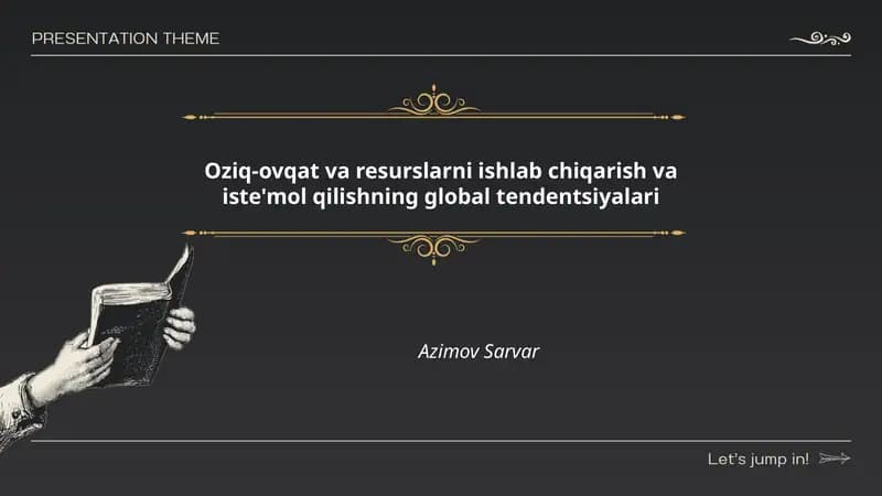 Global oziq-ovqat ta'minoti zanjiri