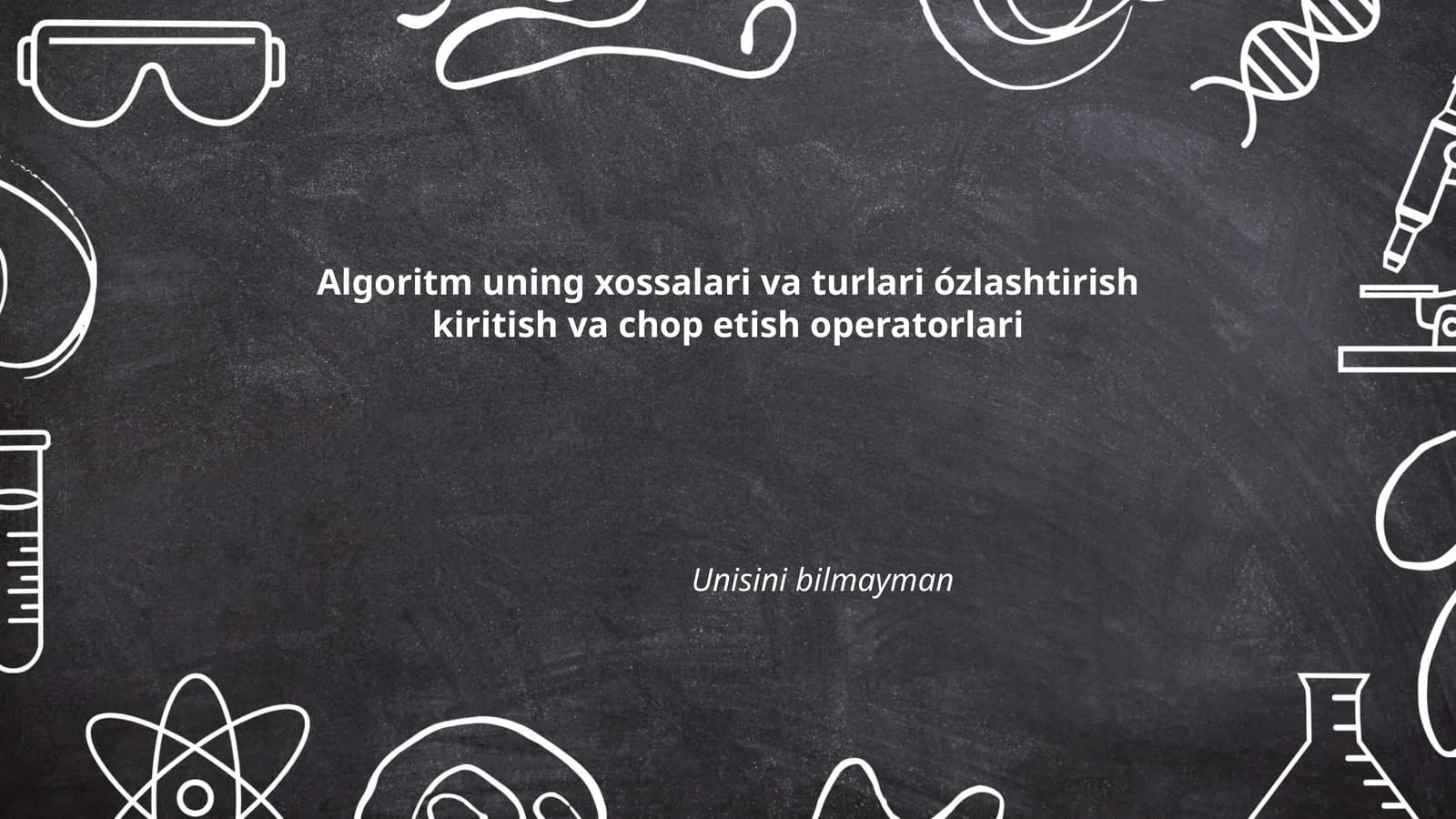 Algoritmlar va ularning ahamiyati