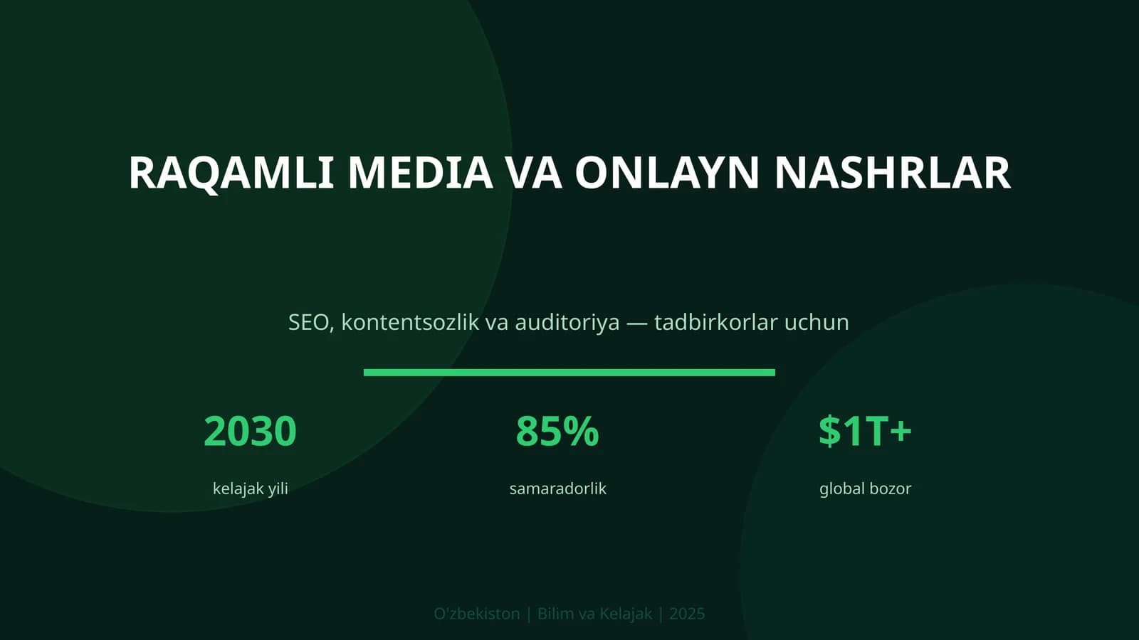 Raqamli media va onlayn nashrlar