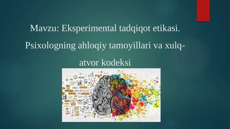 Eksperimental psixologiya