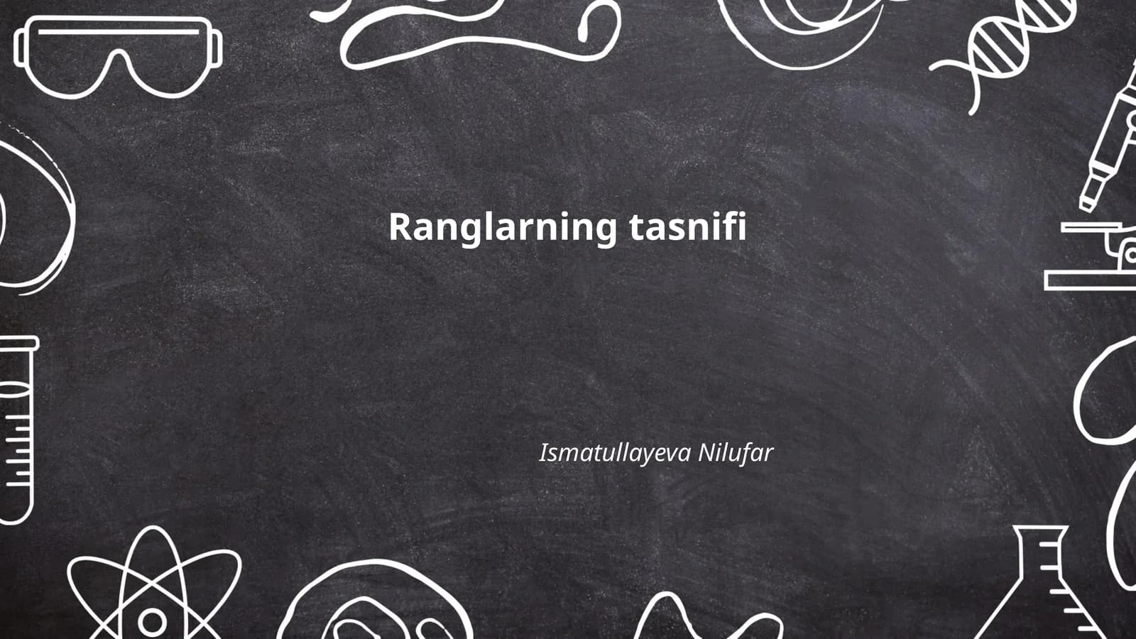 Ranglarning tasnifi