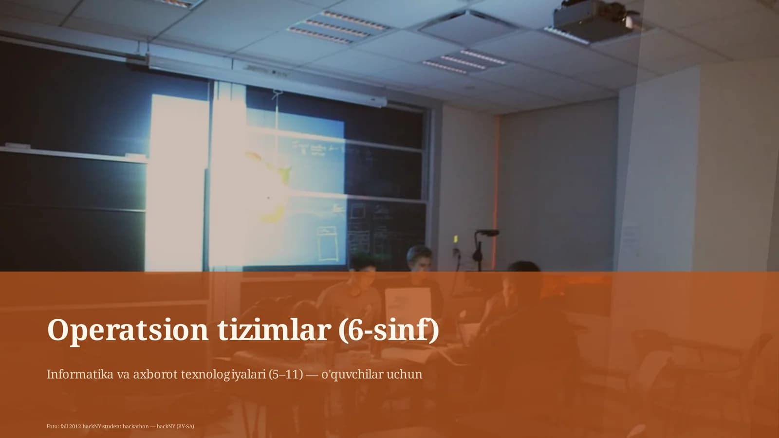 Operatsion tizimlar (6-sinf)