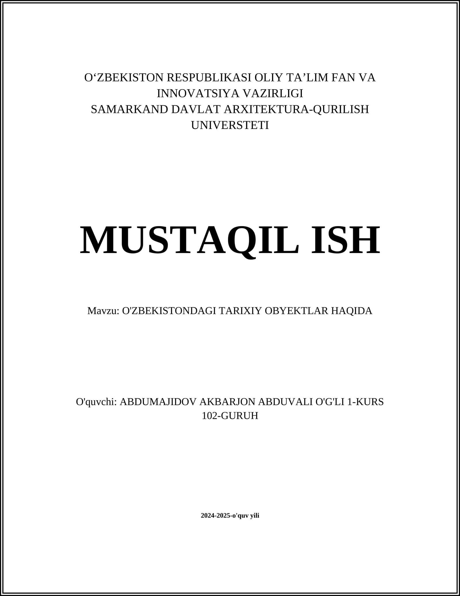 Amir Temur maqbarasi