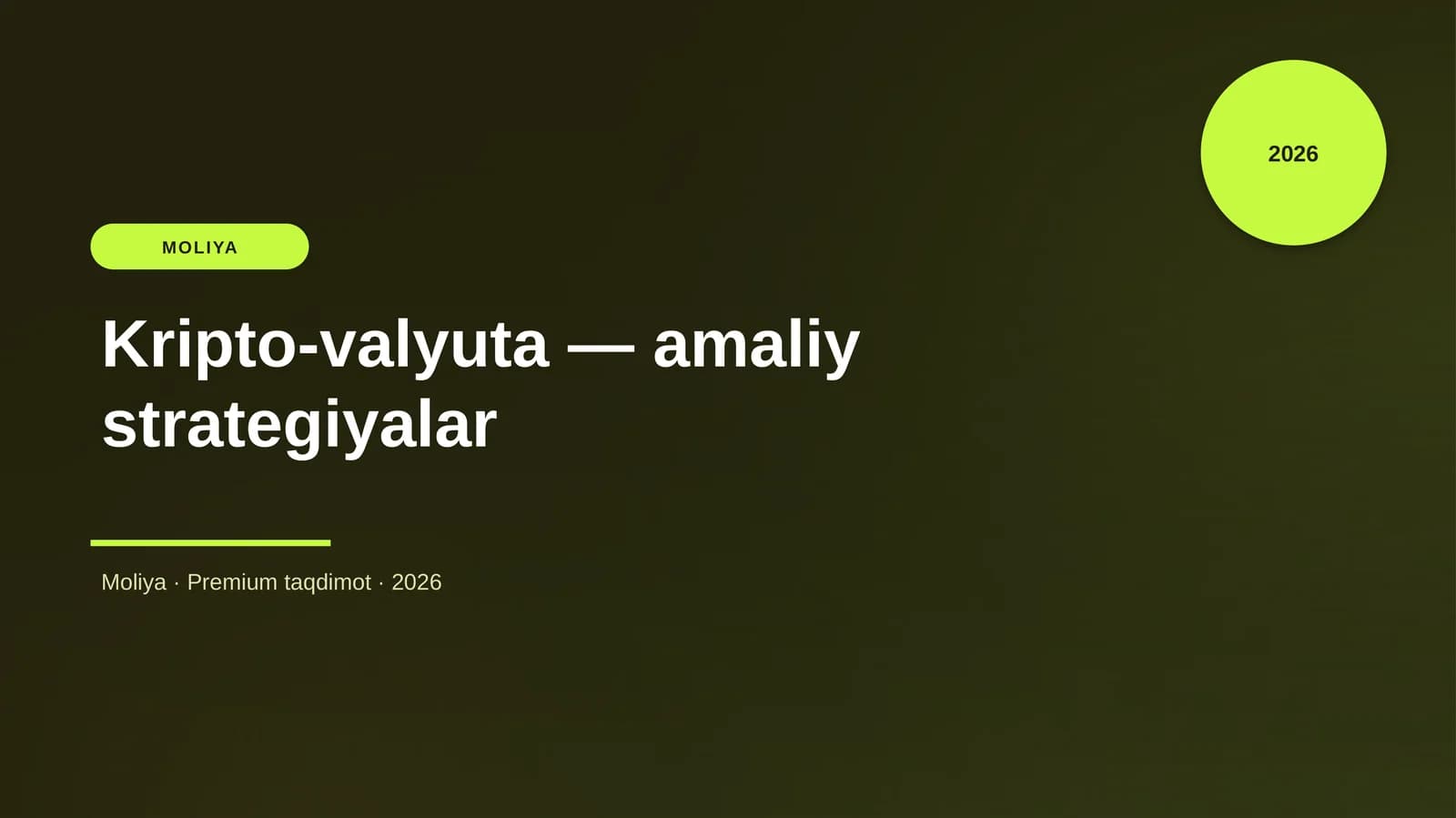 Kripto-valyuta — amaliy strategiyalar
