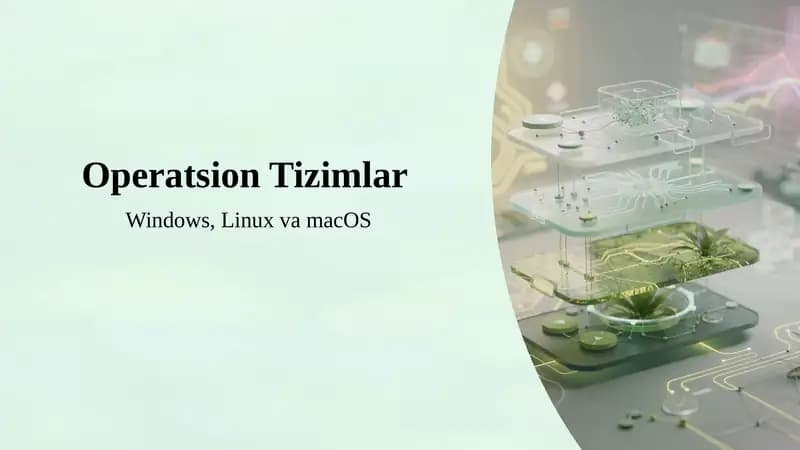 Operatsion Tizimlar