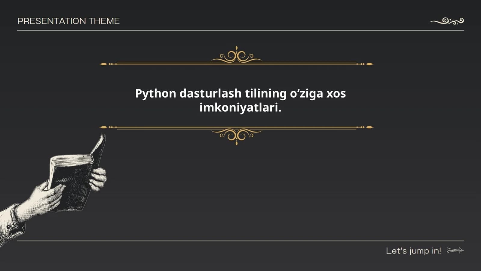 Python dasturlash tilining o‘ziga xos imkoniyatlari