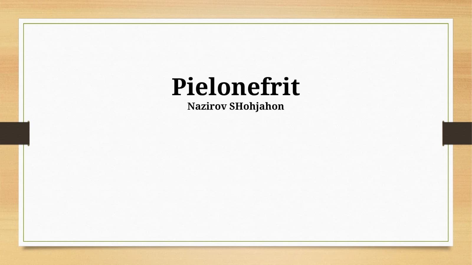 Pielonefrit