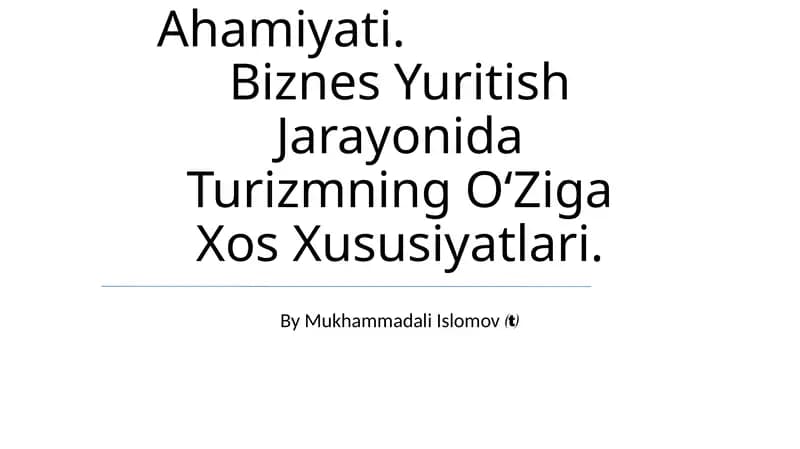 Turizm Turlari