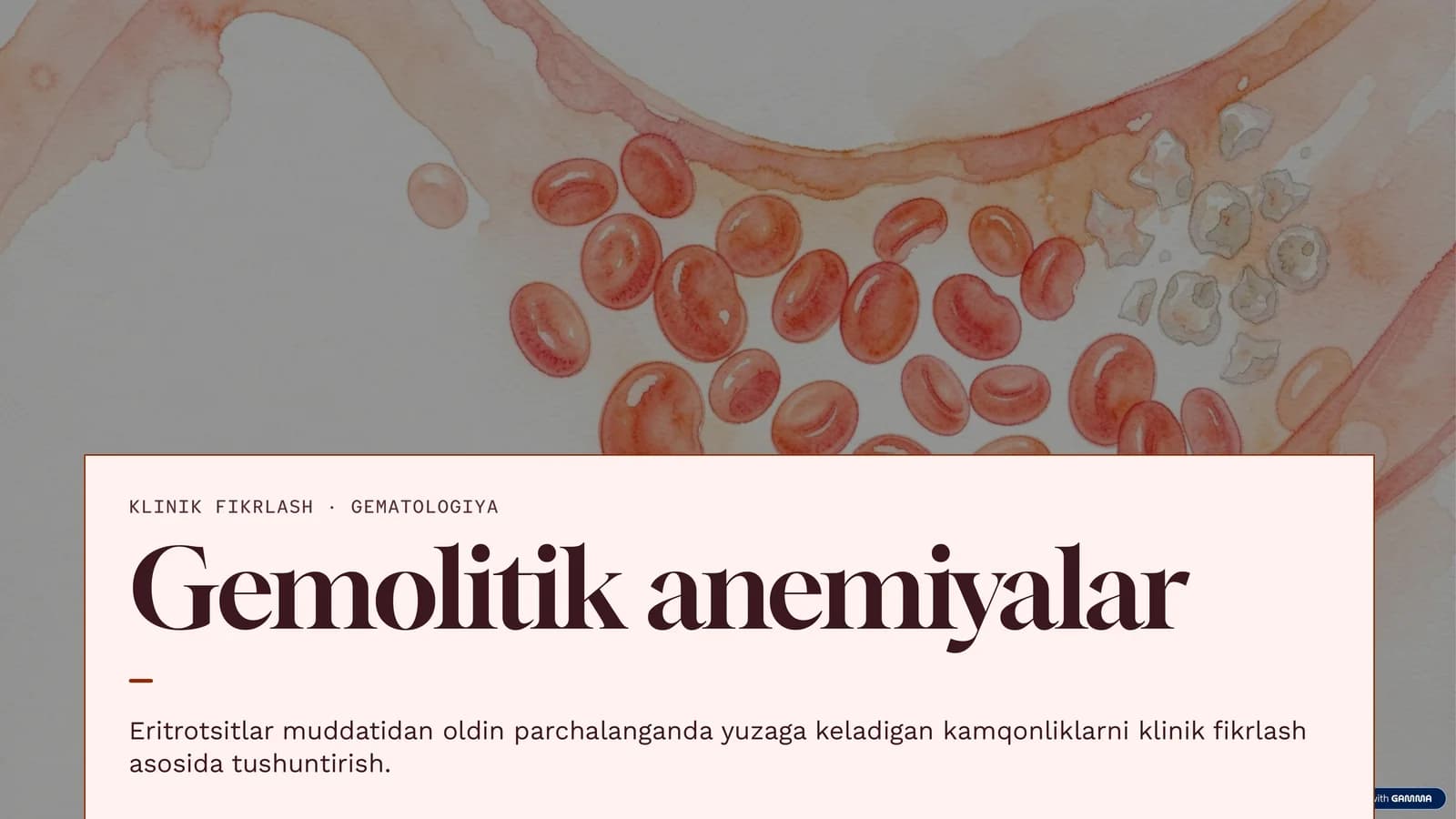 Gemolitik anemiyalar
