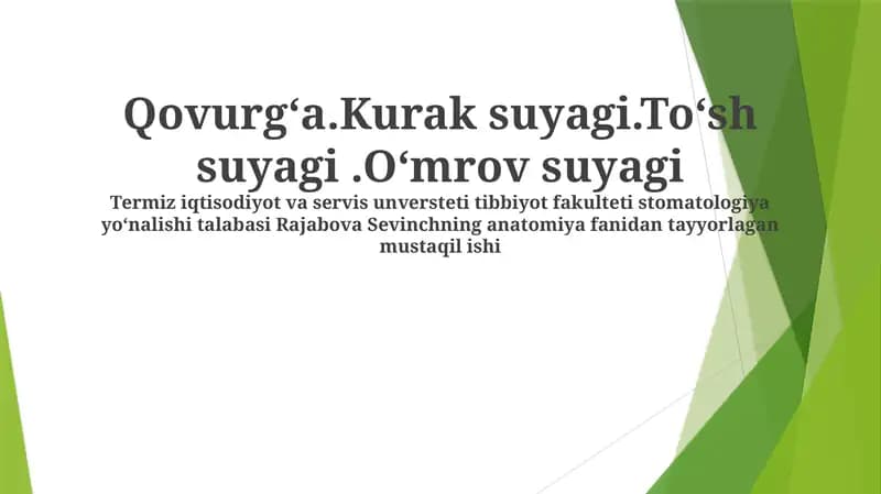 Qovurg'alar (Ribs)