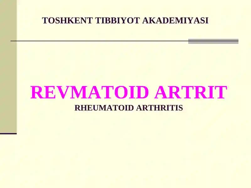 Revmatoid artrit
