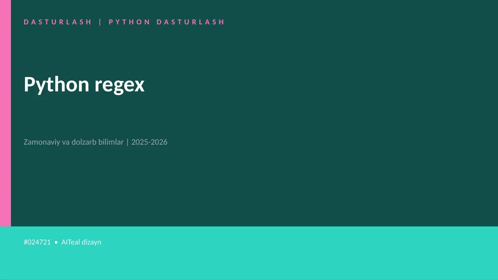 Python regex
