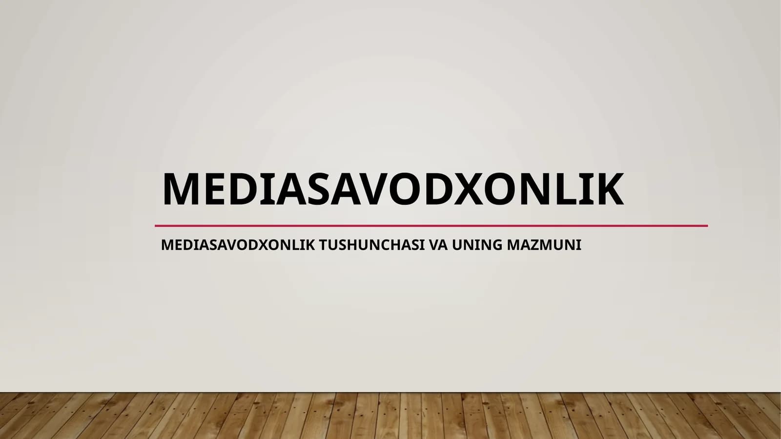 Mediasavodxonlik