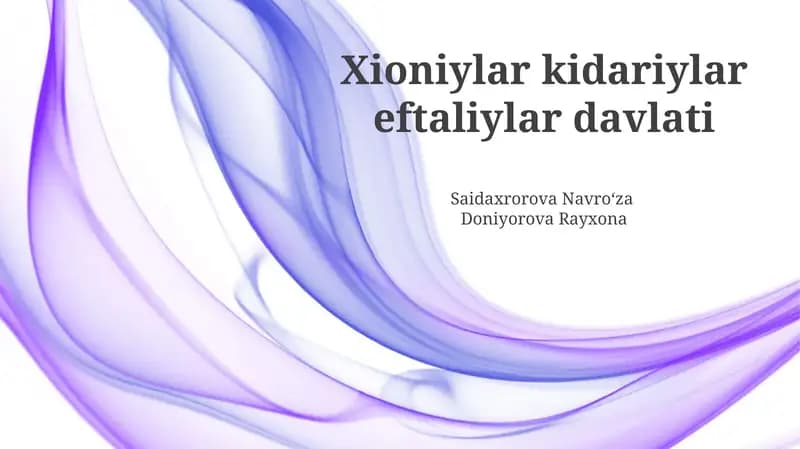 Xioniylar kidariylar eftaliylar davlati