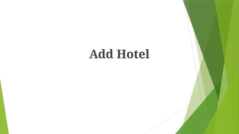 Add Hotel