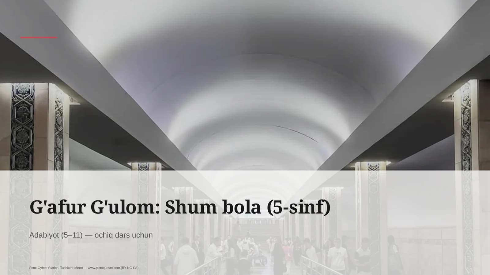 G'afur G'ulom: Shum bola (5-sinf)