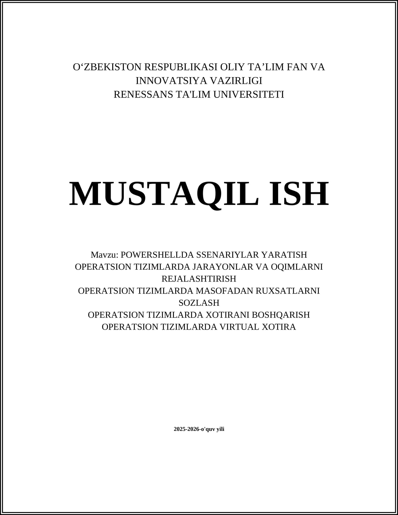POWERSHELLDA SSENARIYLAR YARATISH