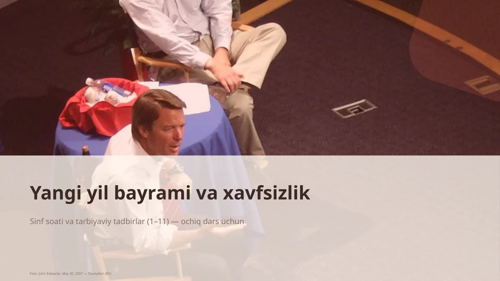 Sinf soati va tarbiyaviy tadbirlar (1–11) - ochiq dars uchun