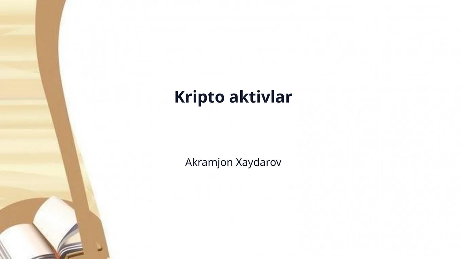 Kripto aktivlar