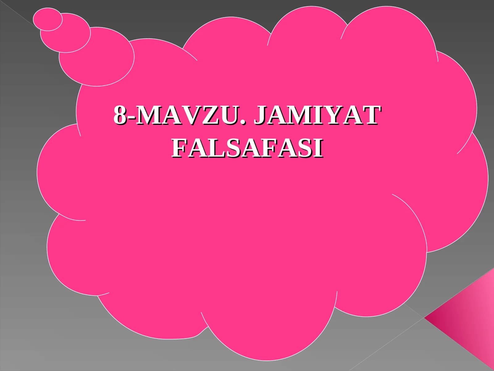JAMIYAT FALSAFASI