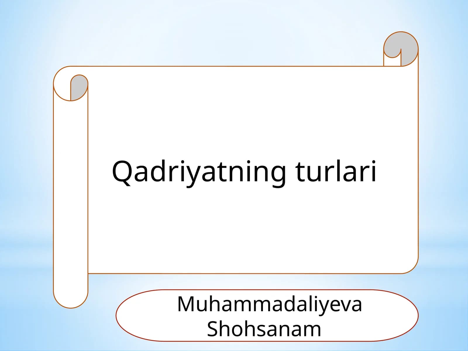 Qadriyatning turlari