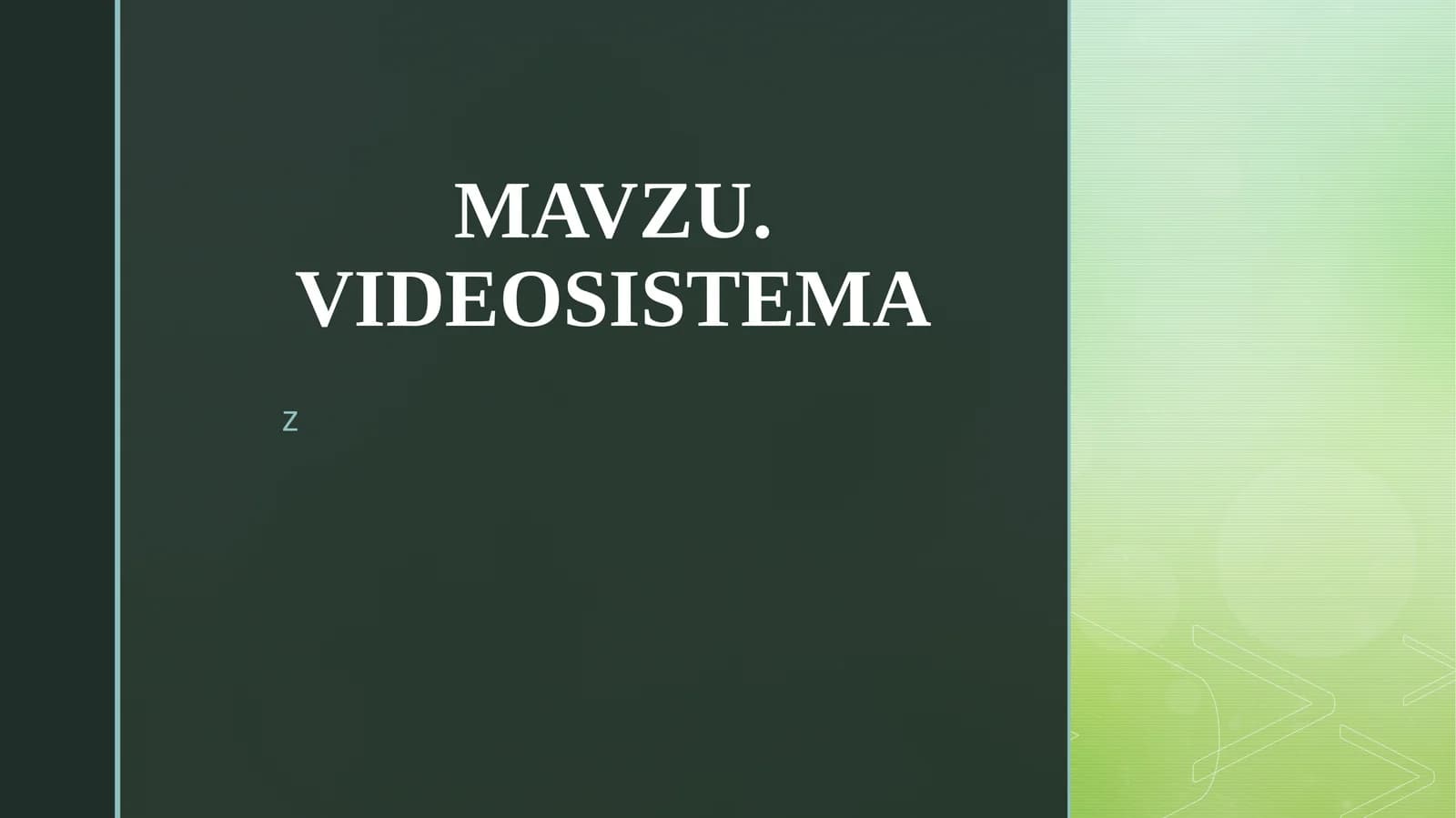 VIDEOSISTEMA