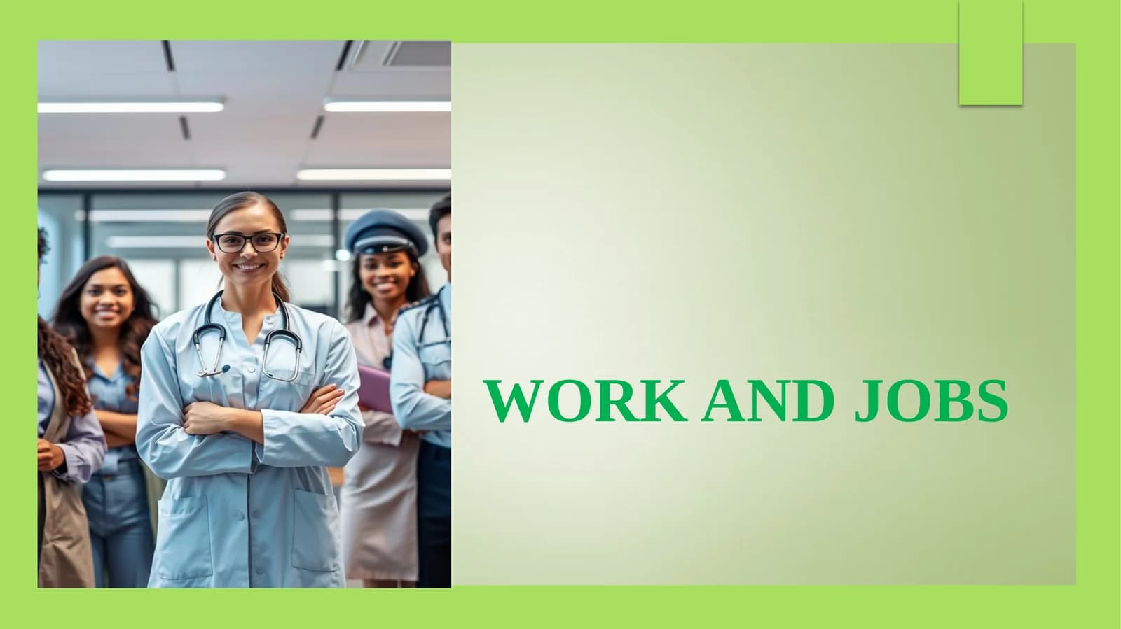 WORK AND JOBS