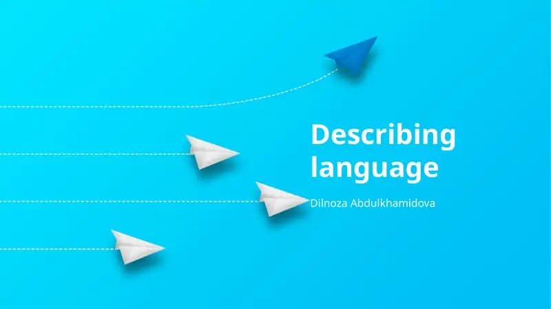 Describing language