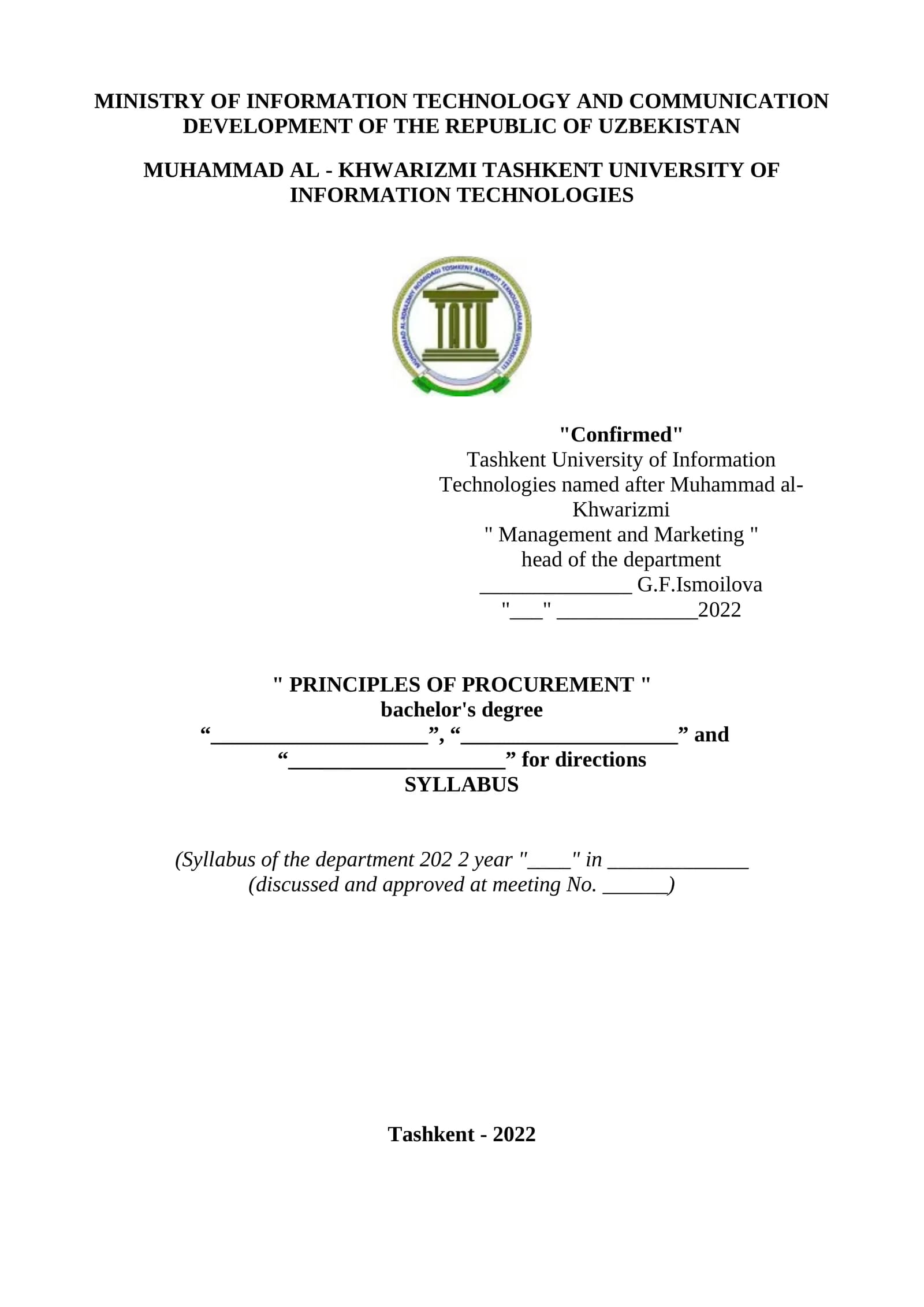 PRINCIPLESOF PROCUREMENT