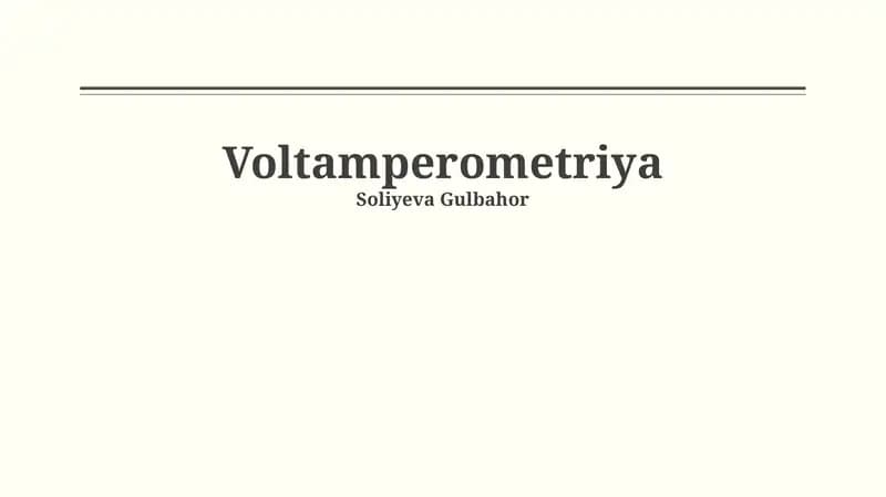 Voltamperometriya