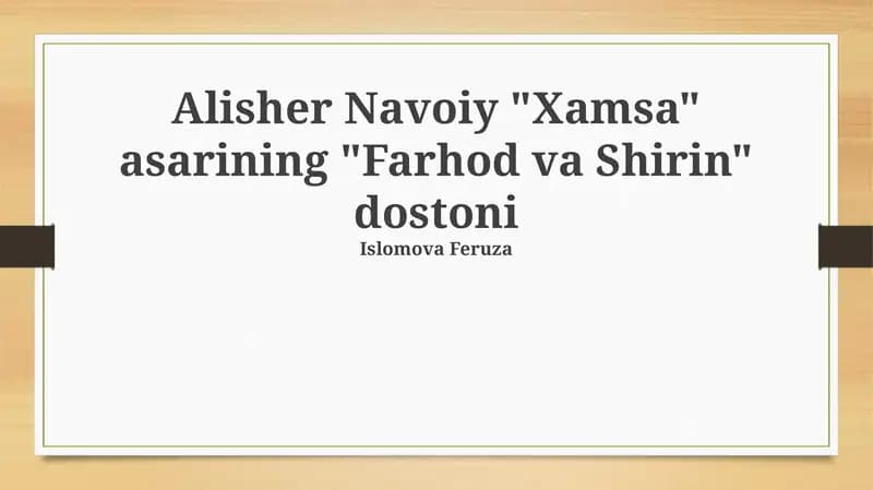 Farhod va Shirin