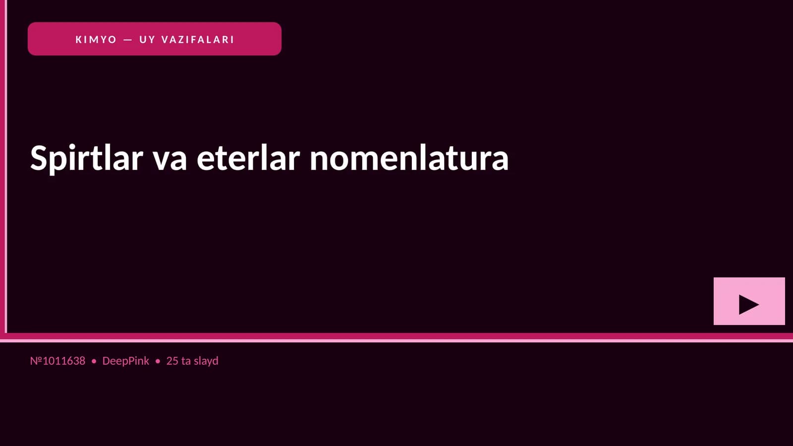 Spirtlar va eterlar nomenlatura
