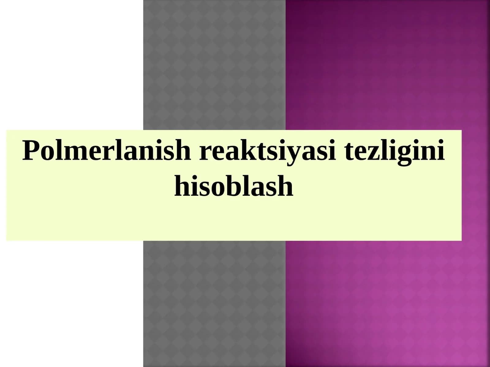 Anionik polimerlanish