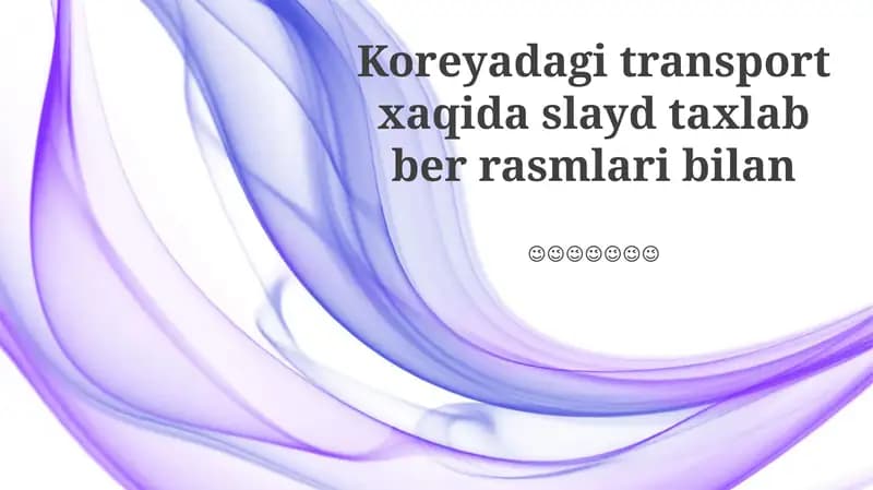Koreyadagi Transport