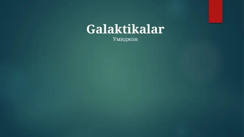 Galaktikalar